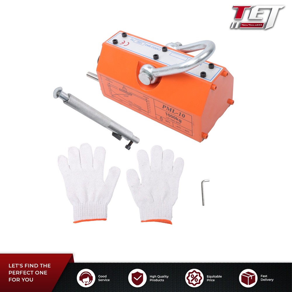 Magnetic Lifter Lifting Magnet Neodymium Hoist 2200Lbs/1000kg 2 Safety Factor