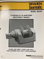 Braden Gearmatic Hoist BG25R-FS-60051-01, New Old Stock, p/n 07382