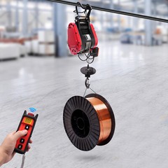 Electric Hoist Winch Portable Crane Lift Remote Control 95ft 500~1100lbs Lifting