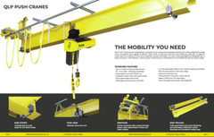 R&M QLP 2 TON, 10′ SPAN, UNDER RUNNING, SINGLE GIRDER OVERHEAD PUSH CRANE KIT
