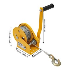 Air Conditioner Lifting Crane Bracket A/C Lifting Tool W/1200lbs Hand Winch