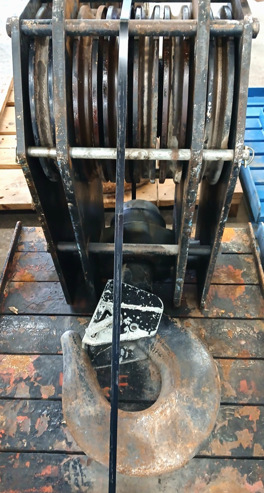 MCKISSICK 6 SHEAVE CRANE HOOK 75 TON PULLEY SIZE 1″ PART NO 8016190 DF 4:1