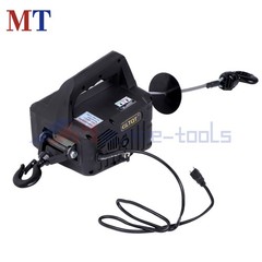 2-in-1 1100lbs Portable Electric Hoist Winch with Wired Remote Control 1500W