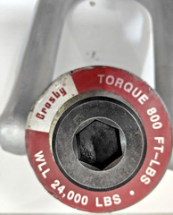 Crosby Swivel Hoist Ring 24,000 LBS WLL Torque: 800Ft-LBS