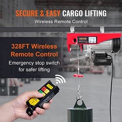 1320LBS Wireless Electric Hoist Remote Control with Braided Steel Cable