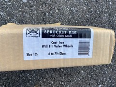 Babbitt Sprocket Rim Cast Iron Will Fit Valve Wheels 6-7 1/2 Diam Size 1 1/2