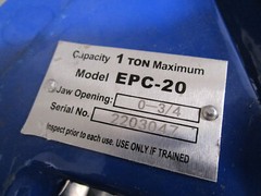 New Vestil EPC-20 Vertical Plate Clamp 0.75″ Plate Thickness 2000lb 1 TON