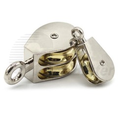 Strong Lifting Single / Double Line Wire Rope Pulley Metal Galvanised 13mm-48mm