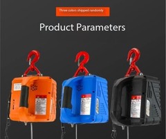 500KG Portable Electric Remote Winch Hand Winch Traction Block Electric