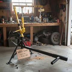 Universal Fit Hitch Crane – 1000 lb Load Capacity with Easy 360° Swivel Action