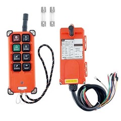 Wireless Crane Remote Control, 8-Button Transmitter + 1x Receiver, 12V-72V
