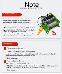 Electric Winches Electric Hoists Home-Use Cranes Quick-Lifting Small Cranes