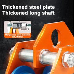 Manual Push Cart with Hand-Operated 0.5/1/2-Ton I-Beam Pulley Block