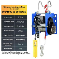 Factory Wholesale Fast Lift Germanstyle Winch 220v Home Use Mini Electric Hoist