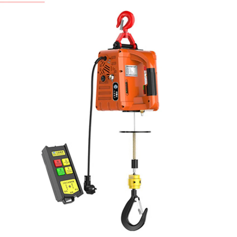 Upgrade Electric hoist Portable electric hand winch traction block electric stee