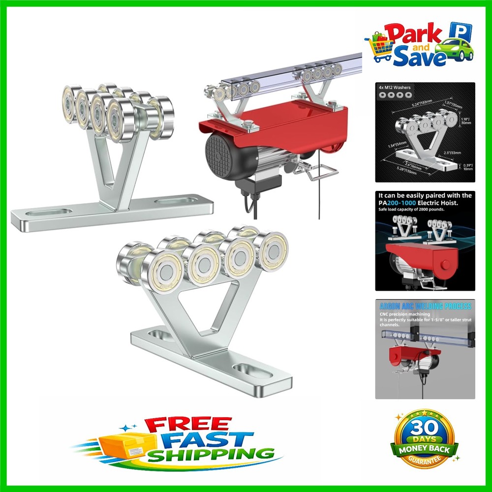 High Strength Strut Trolley Assembly – 8-Wheel Lifting Solution for Warehouses