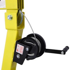 1000-Lb Hydraulic Pickup Truck Crane Jib Hoist with Hand Winch