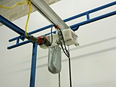 Gorbel GLCS Free Standing Work Station Crane Kit 150#cap 10’Bridge, 1/4Ton Hoist