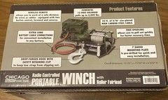 Chicago Electric Camo Radio Controlled 12 Volt 3000 Lb Portable Winch #95912