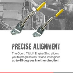 Oberg Tilt Lift – Engine Hoist Sling | No Chain Hoist Hassle | 1 Ton Capacity…