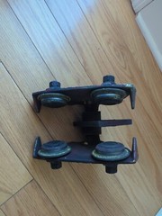 Vintage Industrial Steampunk Chisholm Moore 1/2 Ton Hoist Trolley