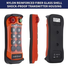 4 Button Channel Industrial Wireless Overhead Crane Remote Control Kit 12V 24…