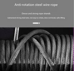 Micro Electric Hoist 220v Crane Lifting Motor Wireless Remote Control Elevator