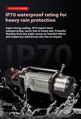 Electric Winch 12V/24V Vehicle-mounted Mini Crane Off-road Vehicle Self-rescue