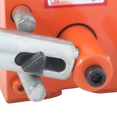 Orange Permanent Magnetic Lifter Hoist 220 lbs/100 kg 2.5 Safety Factor