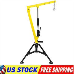 Hydraulic Pickup Truck Crane 360° Swivel Hoist Lift Hitch Mounted Crane 1000 lbs