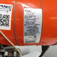 CM Lodestar Model RRS 2Ton 4000LB Electric Chain Hoist 10’Lift 16FPM 3Ph 230/460