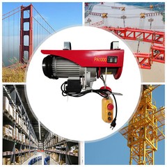 2200LBS Electric Wire Cable Hoist Winch Crane Lift Overhead Remote Control 1800W