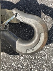 NOS Yale Crane Hook, 5 Ton Block Sheave w/ Latch & Shield/Guard