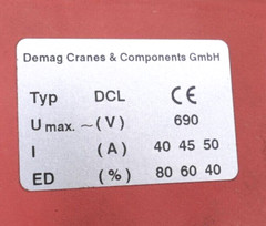 Demag Cranes & Components DCL Pantograph Trolley