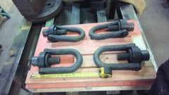 ACTEK SWIVEL HOIST RING 2″X 4 1/2 TPI 3″ LONG BOLT 30,000LB WLL LOT OF 4