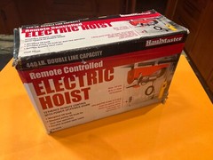 Haul Master 440lbs Electric Hoist Winch 110V Electric Winch Wired Remote Control