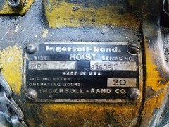 Ingersoll-Rand Air Hoist Size: MR5 Serial: 31695 1/4 Ton Capacity