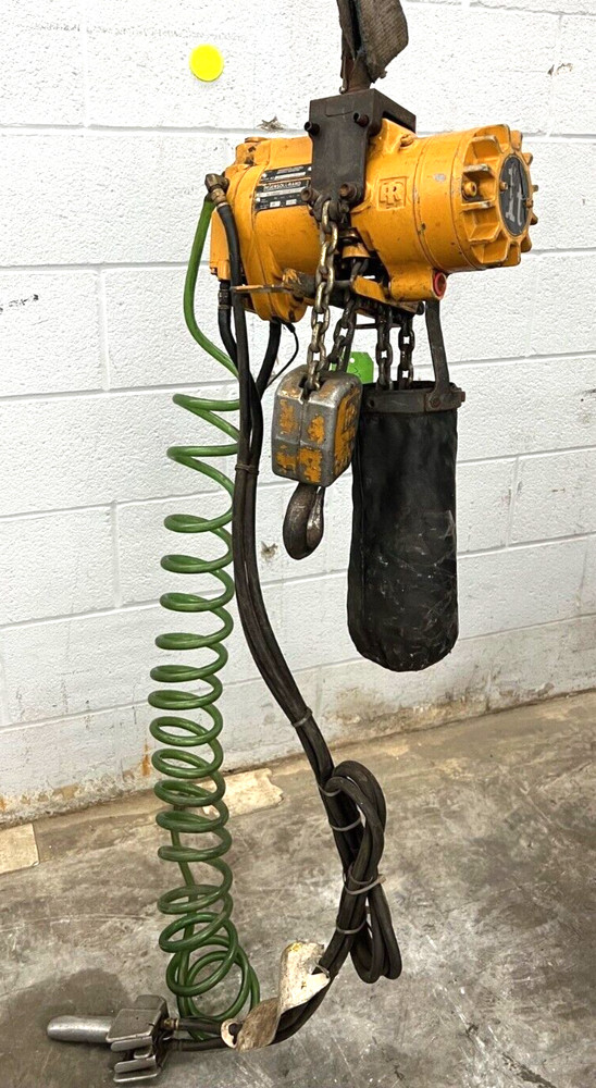 INGERSOLL-RAND ML1000K-2C10-C6U HOIST 1 TON AIR HOIST 10 FT LIFT HOOK MOUNT