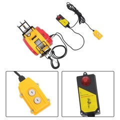 1100lbs 500kg 2in1 Portable Electric Hoist Winch Wire & Wireless Remote Control