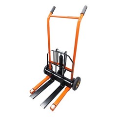 Manual 400lbs Push Pull Forklift Warehouse Material Lift Tool Winch Stacker