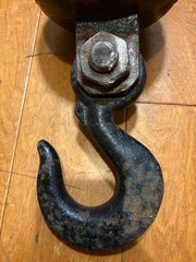 DRH Johnson Crane Non Swivel Overhaul Headache Ball & 3 Ton Crosby Lifting Hook