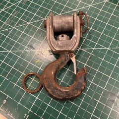 Lineman Little Mule Hook and Latch Bottom Block 1/2″ Assembly w/ Hot Stick Ring