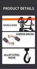 Double-hole Small Diamond Electric Hoist Suspended Wire Rope Portable Lifts