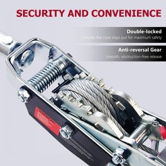 Come Along Winch,5 Ton Capacity with 11.5FT Steel Cable,Heavy Duty … Fast Ship