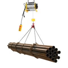 881LBS Electric Hoist Winch Tool Sets With Wired Control & Long Steel Wire Rope