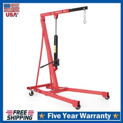 Engine Hoist ,1.5 Ton Portable Hydraulic Cherry Picker Shop Crane Lift 3000 LBS