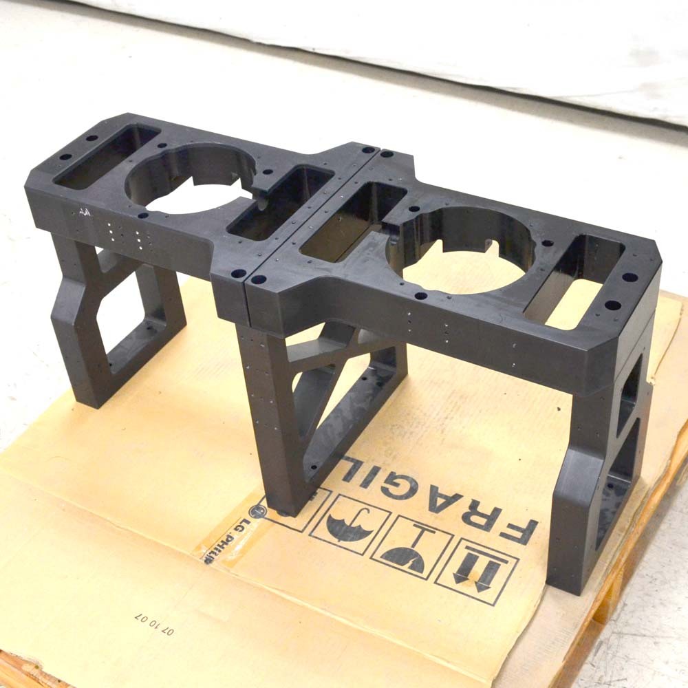 35″ x 14″ x 17″ Anodized Black Aluminum Industrial Double Gantry Assembly