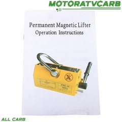 ALL-CARB 2200LBS Steel Magnetic Lifter 2 Safety Factor, Heavy Duty Crane Hoist