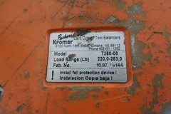 Packers Kromer 7250-08 Tool Balancer 220-253lb