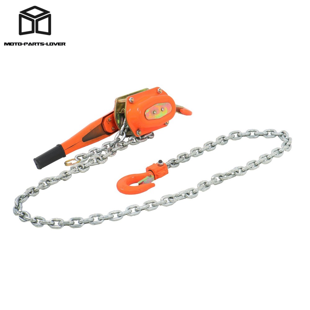 Wrench Block Steel Hoist Manual Lever Chain Hoist 6600lb Capacity 10ft G80 Chain